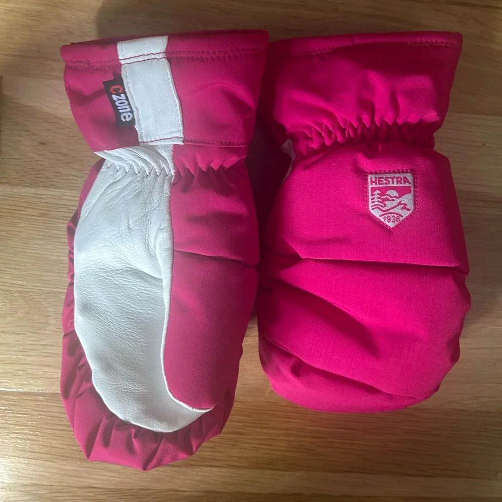 Hestra Heli Jr Girls Ski Mittens Size 5 NWOT
